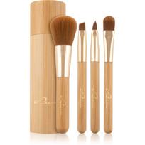 Luvia Cosmetics Bamboo Travel šepetėlių rinkinys kelioninis