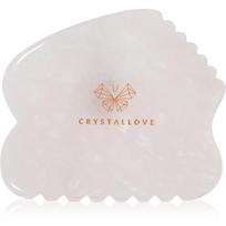 Crystallove Rose Quartz Contour Gua Sha masažuoklis veidui 1 vnt.
