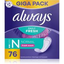Always Daily Fresh Normal įklotai su kvapiosiomis medžiagomis 76 vnt.