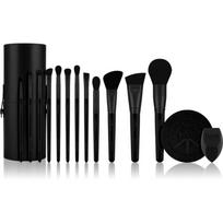 Luvia Cosmetics Prime Vegan Pro Black Edition šepetėlių rinkinys 12 vnt.