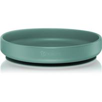 Petite&Mars Take&Match Silicone Plate lėkštė su siurbtuku Misty Green 6 m+ 1 vnt.
