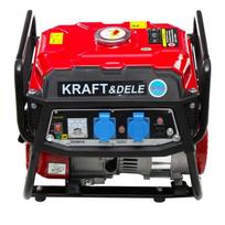 Benzininis vienfazis elektros generatorius be ratukų KRAFT&DELE 1500W, KD146