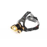 Prožektorius 1xT6LED+2xQ5LED ant galvos, įkraunamas KD1246