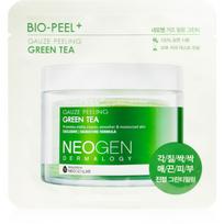 Neogen Dermalogy Bio-Peel+ Gauze Peeling Green Tea eksfoliaciniai vatos diskeliai spindesiui ir drėkinimui suteikti 8 vnt.