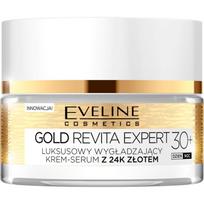 Eveline Cosmetics Gold Revita Expert standinamasis ir glotninamasis kremas su auksu 30+ 50 ml
