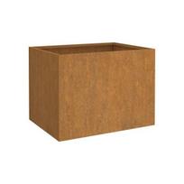Lovelis, pilkos spalvos, 62x47x46cm, Corten plienas
