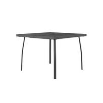 Sodo stalas, antracito, 100x100x72cm, plienas, tinklelis