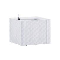 Lovelis su savaiminio laistymo sistema, baltas, 43x43x33cm