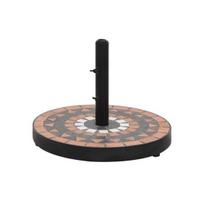 Skėčio stovas, terakota ir baltos spalvos, apskritas, 12kg