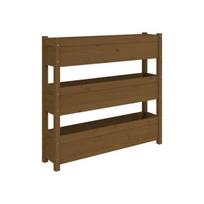 Lovelis, medaus rudas, 112x25x104,5cm, pušies medienos masyvas