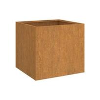 Lovelis, pilkos spalvos, 42x40x39cm, Corten plienas