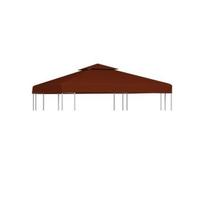 Pavėsinės uždangalas, 2 pakopų, terakota, 3x3m, 310 g/m²
