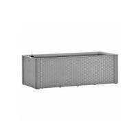 Lovelis su savaiminio laistymo sistema, pilkas, 100x43x33cm