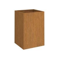 Lovelis, pilkos spalvos, 52x48x75cm, Corten plienas