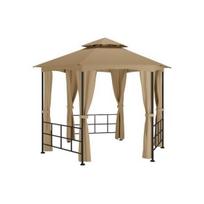 Išskleidžiama pavėsinė su šoninėmis sienomis, taupo spalva, 3,1x2,7m