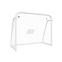 Futbolo vartai, balti, 125x96x60cm, plienas/poliesteris