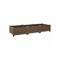 Aukštas lovelis, 120x40x23cm, polipropilenas rudas