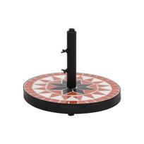Skėčio stovas, terakota ir baltos spalvos, apskritas, 12kg