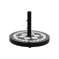 Skėčio stovas, juodos ir baltos spalvos, apskritas, 12kg