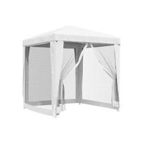 Proginė palapinė su 4 tinklinėmis sienomis, balta, 2x2m