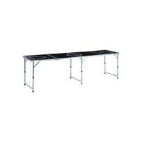 Beer Pong žaidimo stalas, juodas, 240 cm, sulankstomas