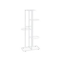 Stovas augalams, 5 lentynos, baltas, 43x22x98cm, metalas