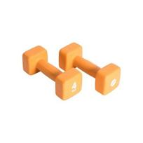 Hantelių rinkinys 2x4 kg Neopreno oranžinis