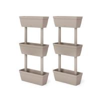 Sodo loveliai, 6vnt., taupe spalvos, 100cm