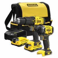 Įrankių rinkinys Stanley SFMCK465D2S-QW (SFMCD711+SFMCF800); 18 V; 2x2,0 Ah akum.