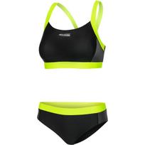 Maudymosi kostiumėlis sportinis Aqua-Speed Naomi (juodas-žalias)