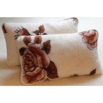 Merino vilnos pagalvė ROSE brown (45x40 cm)