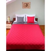 Dvipusė lovatiesė DOUBLE (240x220cm) pilka-raudona