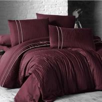 Patalynės komplektas "Stripe Style Dark Red", 6 dalių, 200x220 cm