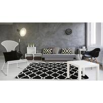 Kilimas 3D CLOVER BLACK & WHITE (200x300)