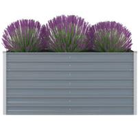 Pakeltas sodo lovelis, pilk. sp., 160x80x77cm, galvan. plienas