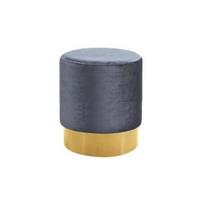 Pufas GLAMOUR apvalus 35 x 35 cm (tamsiai pilkas)