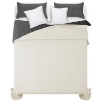 Dvipusė lovatiesė DIAMANTE DARK GREY CREAM (220X240cm)