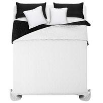 Dvipusė lovatiesė DIAMANTE BLACK WHITE (220X240cm)