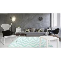 Kilimas 3D ZIG ZAG MINT & WHITE (200x300)