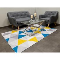 Kilimas GEOMETRIC (140X200cm) mėlynas/geltonas