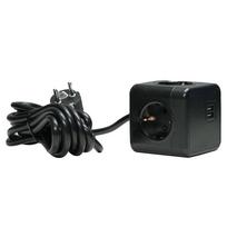 MicroConnect Power Cube Duo USB  AND  Power, 3m