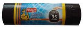 Šiukšlių maišai HD/LD, 35 l, 15 mk., juodi, SVANOB5903901000290