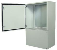 Komutacinė spinta 19\" pastatoma su padu 12U 600x600x550 (Ral 7035, pramoninė)