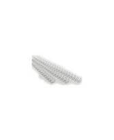 Metalinės įrišimo spiralės, 10 mm (3/8"), 100vnt., baltos sp.