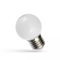 1W E27 LED lemputė BULB, balta
