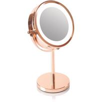 RIO Rose gold mirror makiažo veidrodėlis su LED apšvietimu 1 vnt.