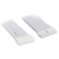SilverStone maitinimo ilgintuvas SST-PP07E-MBW-V2, 24 kontaktų ATX (baltas, 30 cm)