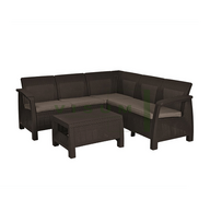 Lauko baldai Keter Allibert G F SET 227815, rudas, 1-5 vietų