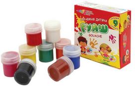 Guašas GAMMA, 9 sp. po 20ml