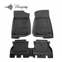 Guminiai 3D kilimėliai JEEP Wrangler (JL) (5 durų) 2018→ (Juodos spalvos)